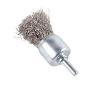 Brosse métallique en forme de coupelle, Brosse de coupe roue métallique 6mm, tête en cuivre SS, ébavurage, plusieurs tailles, meuleuse d'angle, perceuse(25*29*72mm)