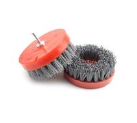 Brosse métallique en forme de coupelle, Brosse métallique abrasive en Nylon 110mm M14 for perceuse électrique, tige de meulage antique pierre bois(P46)
