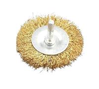 Brosse métallique en forme de coupelle, T, brosse en fil d'acier plaqué cuivre forme de stylo, tige 6 mm, plusieurs tailles for perceuse à métal(6x65mm)