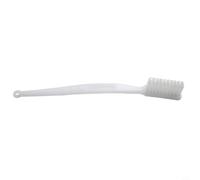 Brosse métallique en laiton avec poignée en plastique blanc pour enlever la saleté de rouille et des composants métalliques et pièces fabriquées (fil de nylon blanc)