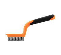 Brosse métallique, fil d'acier inoxydable, 5 x 11 rangées