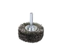 Brosse métallique industrielle en acier inoxydable de 50 mm de diamètre avec tige de 6,35 mm, outil de retrait de peinture pour surfaces métalliques, brosse de polissage en métal
