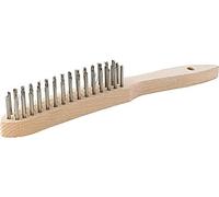 Brosse métallique Inox fil 2 rangé. FORTIS