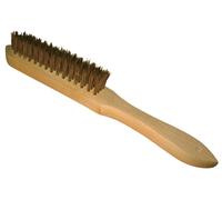 BROSSE METALLIQUE MANUELLE MANCHE BOIS 295X35 ACIER LAITONNE 4 RANGS REFLEX 720.291
