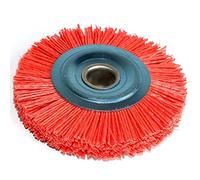 Brosse Metallique Meuleuse, Brosse Fartools Brosse Abrasive en Nylon, 100x16mm, 4 pouces, grain de roue 120 à 600, tréfilage abrasif, brosse de polissage ronde, ébavurage du bois, 1 pièce(Grit 180)