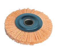 Brosse Metallique Meuleuse, Brosse Fartools Brosse Abrasive en Nylon, 100x16mm, 4 pouces, grain de roue 120 à 600, tréfilage abrasif, brosse de polissage ronde, ébavurage du bois, 1 pièce(Grit 320)