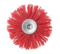 Brosse Metallique Meuleuse, Brosse Fartools Brosse métallique d'ébavurage en acier, Uso apto para le polissage de la tête, tige de tasse de roue en nylon rouge