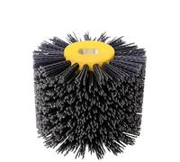 Brosse Metallique Meuleuse, Brosse Fartools Brosses en fil abrasif en Nylon, 120mm, ébavurage, polissage, roue de polissage Uso apto para meubles, grain de bois 80/120/180/240/320(80Grit)