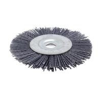 Brosse Metallique Meuleuse, Brosse Fartools Fil abrasif 90mm/110mm, tête de fleur, roue en Nylon, brosse de polissage Uso apto para menuiserie(110mm)