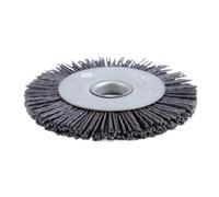 Brosse Metallique Meuleuse, Brosse Fartools Fil abrasif 90mm/110mm, tête de fleur, roue en Nylon, brosse de polissage Uso apto para menuiserie(90mm)