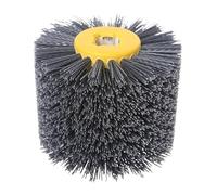 Brosse Metallique Meuleuse, Brosse Fartools Fil abrasif d'ébavurage 120x100mm, tête de brosse ronde, outil de polissage et de meulage, roue tampon Uso apto para meubles, Sculpture en bois(240)