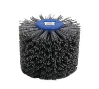 Brosse Metallique Meuleuse, Brosse Fartools Roue de polissage de tambour de fil abrasif en Nylon Uso apto para le travail des métaux du bois tête de brosse ronde meulage polissage 120x100x20mm(120#)
