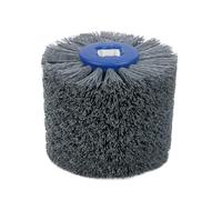 Brosse Metallique Meuleuse, Brosse Fartools Roue de polissage de tambour de fil abrasif en Nylon Uso apto para le travail des métaux du bois tête de brosse ronde meulage polissage 120x100x20mm(600#)