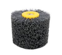 Brosse Metallique Meuleuse, Brosse Fartools Roue de polissage de tambour de fil abrasif en Nylon Uso apto para le travail des métaux du bois tête de brosse ronde meulage polissage 120x100x20mm(320#)