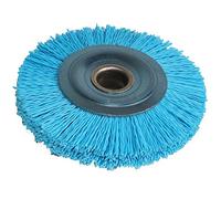 Brosse Métallique Meuleuse,Brosse Nylon Perceuse Brosse Abrasive en Nylon, 100x16mm, 4 pouces, grain de roue 120 à 600, tréfilage abrasif, brosse de polissage ronde, ébavurage du bois, 1 pièce(Grit 24