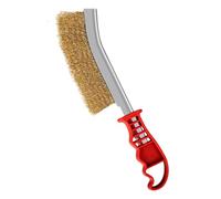 Brosse Métallique pour Fissures - Nettoyeur de Joints Salle de Bain et Cuisine | Outil Antirouille sur Métaux | Poils Durs en Acier Inoxydable avec Manche Ergonomique - Lavage Profond et Précis