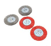 Brosse métallique pour perceuse électrique, meule de coupe de 100 mm avec tige de 6 mm, outil métallique abrasif pour polissage du métal et utilisation industrielle