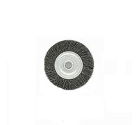Brosse métallique pour roue en acier, 100 x 13 mm, brosse métallique ronde rotative pour nettoyer la rouille, le décapage, l'abrasion et pour touret