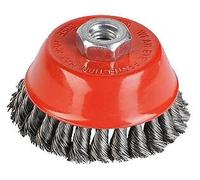 Kreator - Brosse Métallique Rotative Soucoupe Ø 90 Mm Fils Torsadés En Acier Pour Meuleuse G