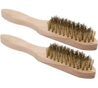 Brosse métallique - set de 2 - 28 cm - 5 rangées - éliminer les mauvaises herbes - éliminer la rouille Brosse métallique