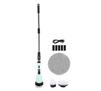 Brosse motorisée Multifonction électrique sans Fil, Brosse rotative Rechargeable avec Longueur Ajustable 25W - Nettoyage Puissant et étanche pour Salle de Bain, Carreaux, Panneau