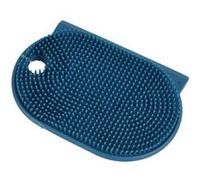 Brosse Multifonction Silicone "Plate" 12cm Bleu Paon G