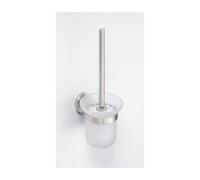 Brosse murale de toilettes NEO, bol en verre 32,5x14,5x11,5cm-Blanche-Blanche--