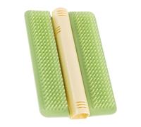 Brosse murale pour chat - Soulage les démangeaisons et les frottements, coussinet en poils bleus, design minimaliste, pot à herbes interne + pointes flexibles, boîtier synthétique durci résistant pour