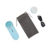 Brosse Nettoyante Faciale Sonique 3d Impermeable Brosse De Visage De Silicone Usb Chargeant Avec 2 Têtes De Brosse Pour Le Nettoyage En Profondeur S'exfoliant Ma