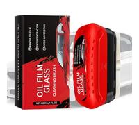 Brosse Nettoyante Film d'Huile Automobile,Nettoyant Film Gras Vitres Auto et Revêtements - 120ml Design Ergonomique Outil Réutilisable pour Rétroviseur