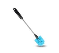 Brosse nettoyante pour Bouteilles - 38 cm de Long en Acier Inoxydable pour Nettoyer Les Mugs, Les Tasses à café, Les Verres à vin, Les bocaux, la verrerie, Les brosses de Cuisine, Bleu.