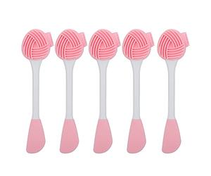 Brosse nettoyante pour le visage, brosse de Massage du visage à Double tête en Silicone pour un nettoyage en profondeur et des soins de la peau, ensemble de 5 pièces portables