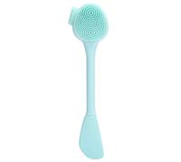 Brosse nettoyante pour le visage en silicone portable Lavishness pour un nettoyage en profondeur et un mélange de masques avec une conception à double tête verte (Tous les types de couteaux verts à