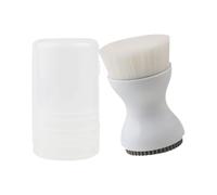 Brosse nettoyante pour le visage - Fournitures de beauté en silicone à double extrémité 2,8 pouces, outil exfoliant doux, poils revitalisation la peau, accessoire maison, l'heure du bain et les voyage