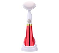 Brosse nettoyante pour le visage - Poils en silicone à alimentation sonique, soin doux des pores, élimination quotidienne des résidus de maquillage, outil de massage propre, conception imperméable lon