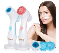 Brosse nettoyante rotative Sonic auxFace, système de spa facial Galvanica, peut nettoyer en profondeur et éliminer les points noirs, nouveau Blue 3 PCs Brush