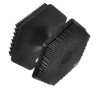 Brosse Nettoyante Visage en Silicone Noire Double Face | Exfoliation Douce, Nettoyage Complet, Usage Nettoyant ou Crème, Format Manuel pour Peau et Visage