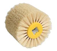 Brosse Nylon Abrasifs 1pc éburrent brosse de fil sable en nylon rond crosse tête polissage outil sisal meubles sculpture bois(Sisal brush)
