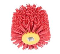 Brosse Nylon Abrasifs Brosses à tambour en fil abrasif rouge, ébavurage, polissage, roue de(400)