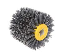 Brosse Nylon Abrasifs Ébavurage Abrasif tréfilage Brosse ronde Tête de polissage meuler Tampon roue for les meubles en bois Sculpture forage rotatif(240)