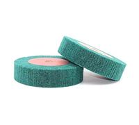 Brosse Nylon Abrasifs Tampon de récurage PAYS POLISHING ROUE EN ACIER INOXYDABLE TRAIN DE DRAIN NYLON ROUGE FIBRE Discours rectification(Green P180,OD150 TH50mm ID20mm)