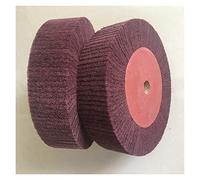 Brosse Nylon Abrasifs Tampon de récurage PAYS POLISHING ROUE EN ACIER INOXYDABLE TRAIN DE DRAIN NYLON ROUGE FIBRE Discours rectification(Red P320,OD200 TH25mm ID20mm)