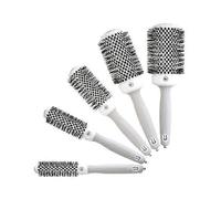 Brosse - Olivia Garden - Expert Blowout Shine - Ø 35 - Céramique - Ions - Antistatique Blanc Et Gris