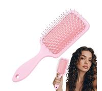 Brosse pagaie, peigne de séchage, brosse à cheveux démêlante, poils flexibles, outil de massage du cuir chevelu, 7,5 x 3 x 21,5 cm, soins des cheveux pour femmes, hommes, épais, bouclés, longs, courts