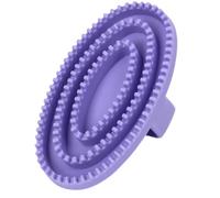 Brosse Pansage Cheval Et Poils Morts Étrille masseuse en caoutchouc doux | Brosse à chien de toilettage Pour éliminer les poils morts, masser, baigner, laver, doucher, chien et Violet