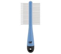 Brosse - Peigne pour Chiens et Chats IOK, enlève les poils morts et contrôle la mue, peigne double face avec pics métalliques pour animaux, outil de toilettage, idéal pour poils courts