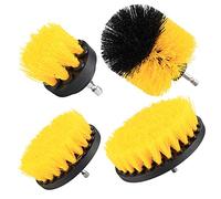 Brosse Perceuse, 4 Pièces Brosses de Forage, Brosse Perceuse Nettoyage Kit, Drill Brush pour Surfaces de Salle de Bain, Sol (2"/ 3.5"/ 4"/ 5")