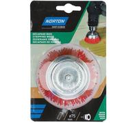 Brosse perceuse coupe nylon rouge 75 Norton