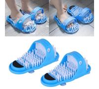 Brosse Pied Douche,YouXiaor 2PCS Brosse de Nettoyage Pied,Nettoyant de Pied de Douche,Pieds Massagers Pantoufles Pour Coller Sur Sol Douche Spa Massage Profondeur Améliore la Circulation Exfoliation