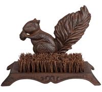 Brosse pieds décoration écureuil fonte